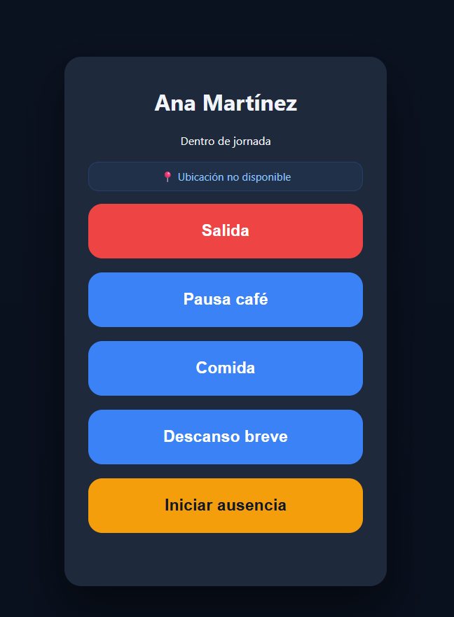 Kiosco de control horario para hostelería